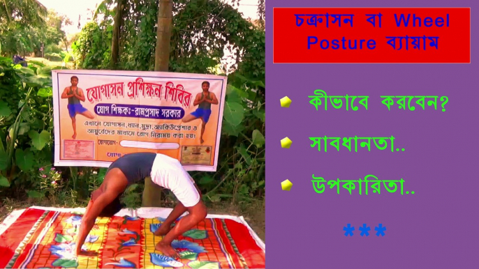 চক্রাসন বা Wheel Posture ব্যায়াম কিভাবে করবেন । এই আসনের সাবধানতা ও উপকারিতা ।।