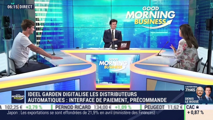 La France qui redémarre: Ideel Garden propose dans les entreprises des plats frais dans des distributeurs automatiques, par Lorraine Goumot - 21/05