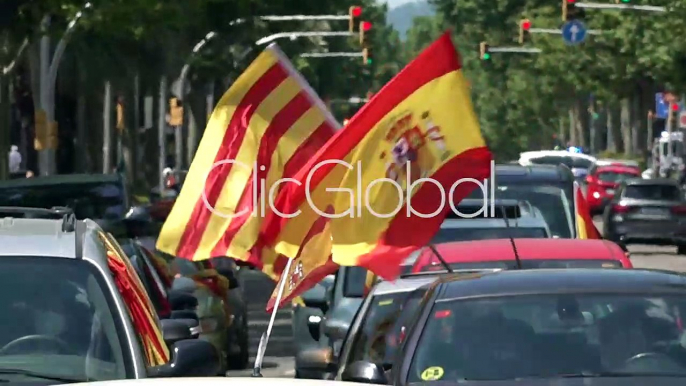 Manifestación de Vox en Barcelona contra el Gobierno de Pedro Sánchez