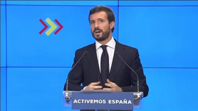 Casado: "Sánchez ha cambiado los pactos de la Moncloa por el pacto de Estella"