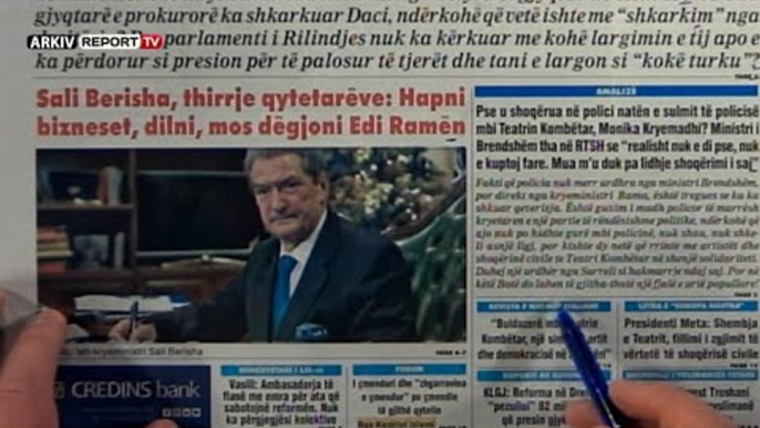 Report TV - "Shtypi i Ditës dhe Ju", ja çfarë shkruajnë gazetat për sot e hënë  25 maj 2020