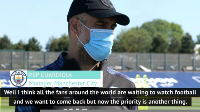 Pep Guardiola offers a message to football fans