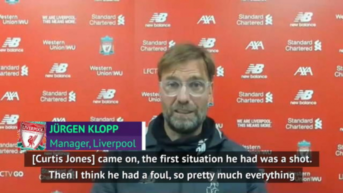 Curtis Jones deserved his goal - Klopp