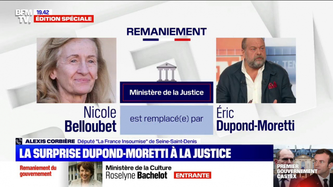 Alexis Corbière (LFI): "Pour les avocats, ce n'est pas une bonne nouvelle que M. Dupond-Moretti, rentre au gouvernement"