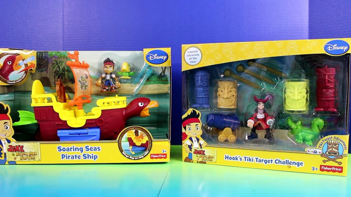 DIsney Jake And The Neverland Pirates Soaring Seas Pirate Ship & Hook's Tiki Target Challenge