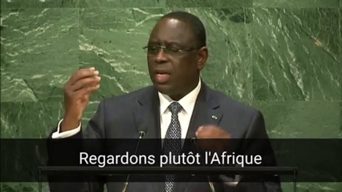 DISCOURS DE MACKY SALL LORS DE L'ASSEMBLÉE GÉNÉRALE DES NATIONS UNIESQu'en pensez-vous ?Retrouvez son discours en intégralité sur gadebate.un.org/fr/71/sénégal