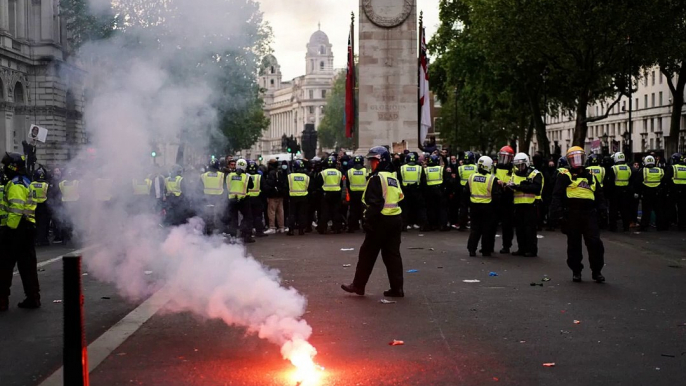 London police chief says 14 officers injured during anti-racism protests