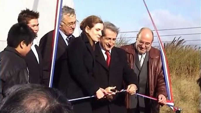 Inauguration de la sculpture "Aérotrain" de Georges Saulterre