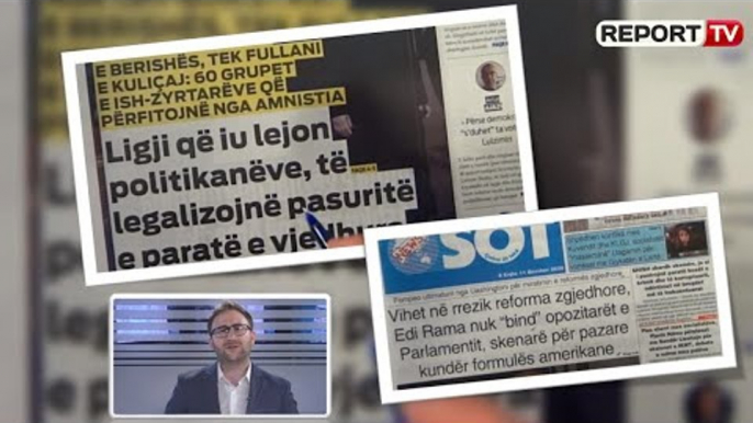 Report TV - "Shtypi i Ditës dhe Ju", ja çfarë shkruajnë gazetat për sot e enjte 11 qershor 2020