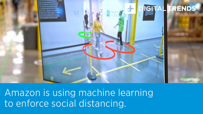 Amazon is using machine learning to enforce social distancing.