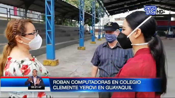 Delincuentes robaron computadoras y proyectores en un colegio del sur de Guayaquil