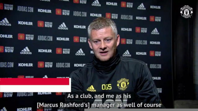 Manchester United incredibly proud of Marcus Rashford - Solskjaer