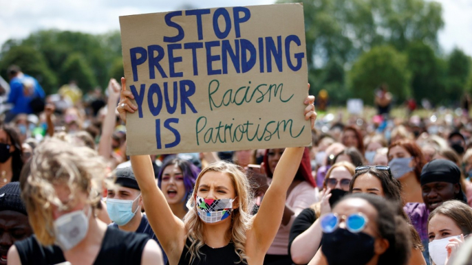 UK demonstrators hold fourth weekend of anti-racism protests