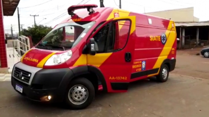 Motociclista é socorrido pelo Siate no Cascavel Velho