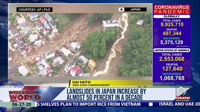 Landslides in Japan increase by almost 50 percent in a decade