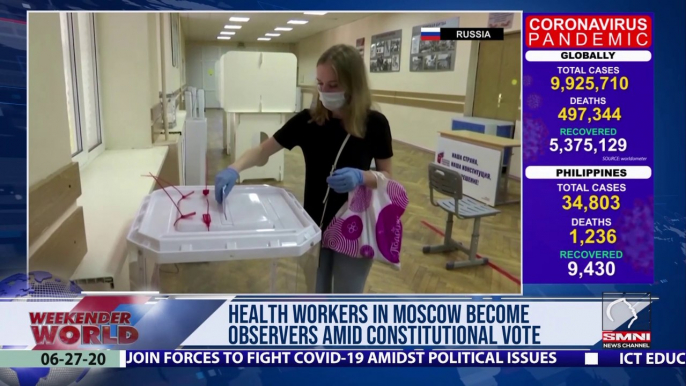 Health workers in Moscow become observers amid constitutional vote