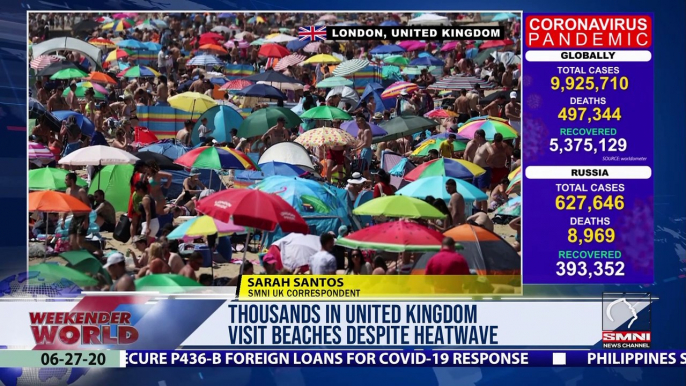 Thousands in United Kingdom visit beaches despite heatwave