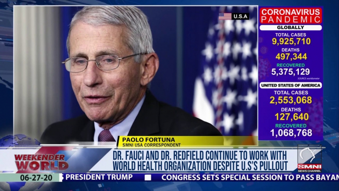 Dr. Fauci and Dr. Redfield continues to work with World Health Organization despite U.S’s pullout