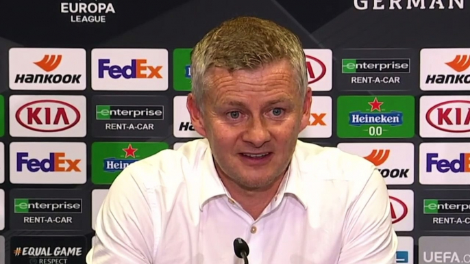 Football - Europa League 2020 - Ole Gunnar Solskjaer press conference after Manchester United 1-0 FC Copenhagen