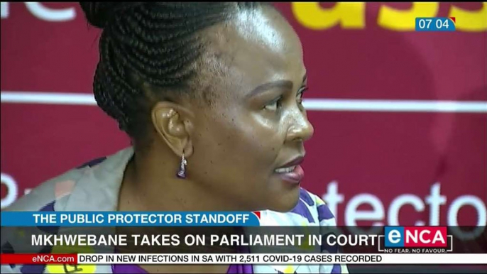 Mkhwebane takes on Parliament in court