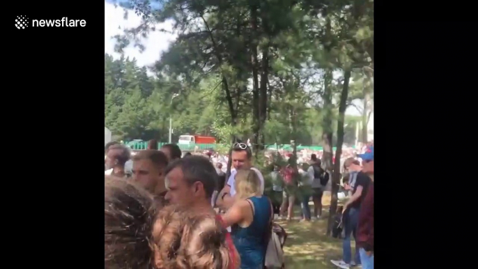 Protesters line streets of Minsk to condemn election result and police brutality