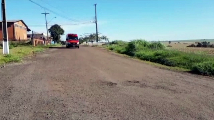 Jovem tem lesão no ombro após sofrer queda no Núcleo Industrial