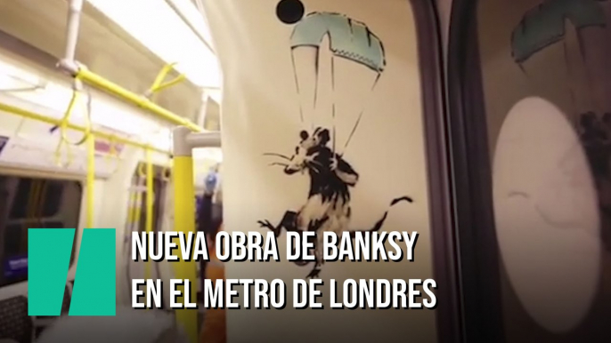 Banksy se cuela en el metro de Londres para su última obra