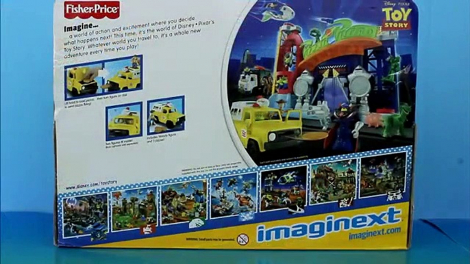 Disney Pixar Toy Story Imaginex Pizza Planet Truck with Sheriff Woody Buzz Lightyear shoots Pizzas!