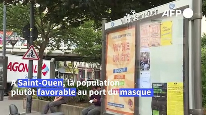 Masque obligatoire: premières impressions à Saint-Ouen qui l'a imposé dès lundi dans les lieux publics clos