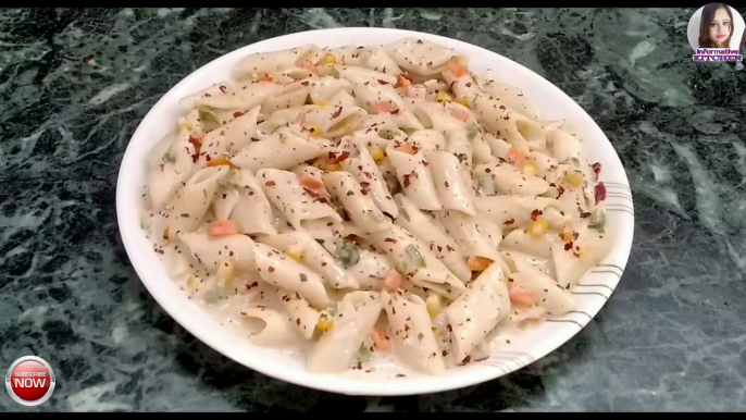 White Sauce Pasta Recipe | Indian style | Pasta in Cheese Sauce | Creamy Pasta Recipe | Easy Pasta Recipe | Pasta in white Sauce | Pasta Recipe | Informative kitchen