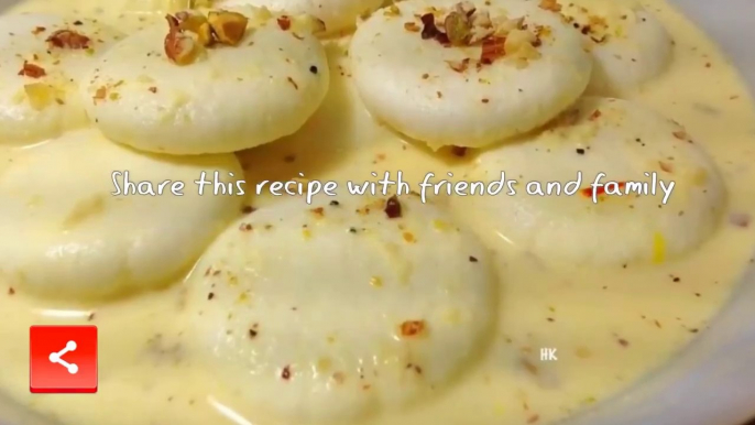 Rasmalai Recipe - Video Rasmalai Recipe with Paneer_Cottage cheese - Ajmer Racipe - Ajmer Rasoi Khazaana