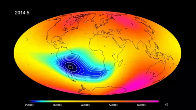 Anomaly In Earth's Magnetic Field Appears To Be Splitting In Two