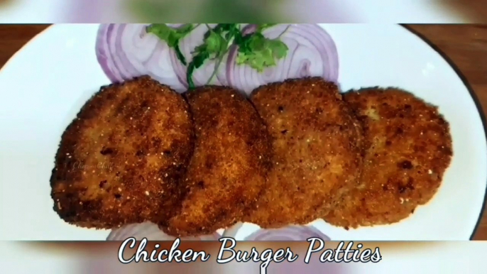 Chicken Burger Patty _ Commercial Recipe _ Burger Pattice_ How to make chicken burger patty