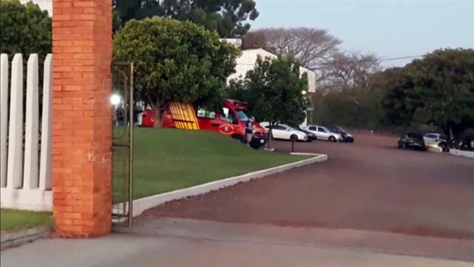 Corpo de Bombeiros atende vítima de queda em empresa às margens da BR-277