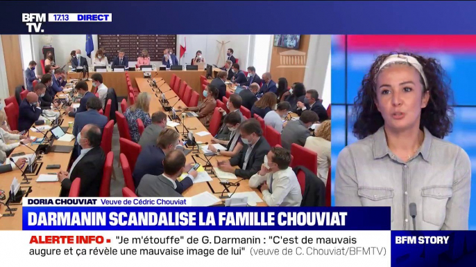 "C'est un clin d’œil qu'il fait aux mauvais policiers": la veuve de Cédric Chouviat réagit au "Je m'étouffe" de Darmanin