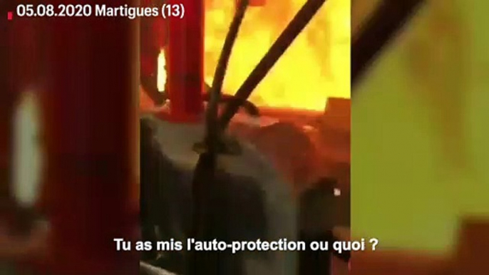 Martigues : des pompiers bloqués par les flammes survivent grâce à leur sang froid