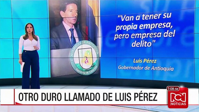 Proceso de paz puede ser un fracaso si no hay orden: Gobernador de Antioquia