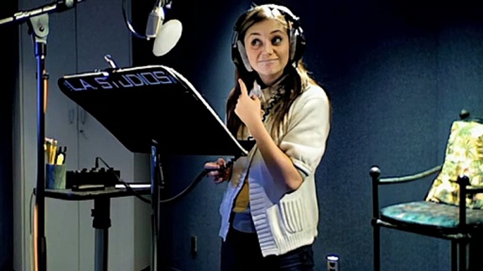 Phineas and Ferb Recording Session alyson stoner isabella