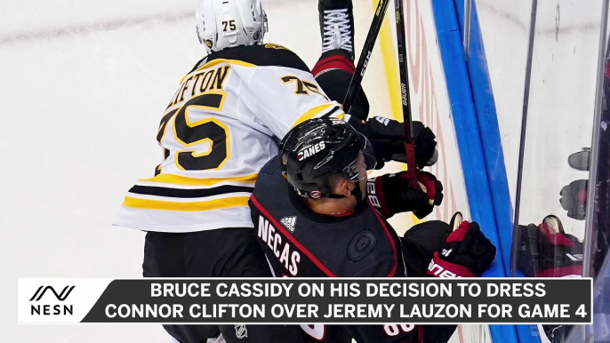 Bruce Cassidy on His Decision to Dress Connor Clifton for Game 4