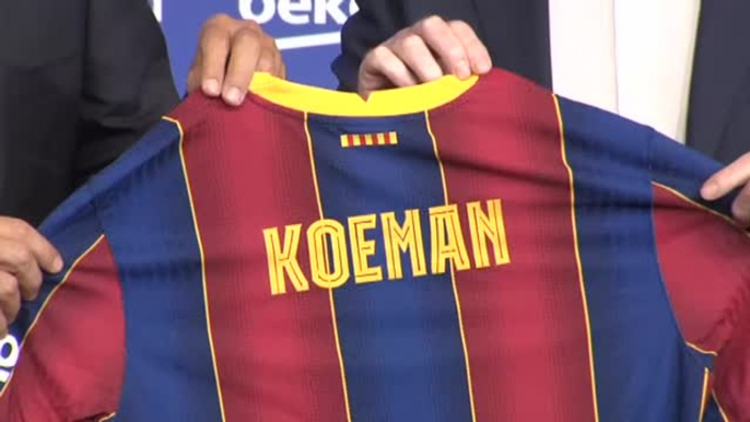 Presentación de Ronald Koeman como nuevo entrenador del FC Barcelona