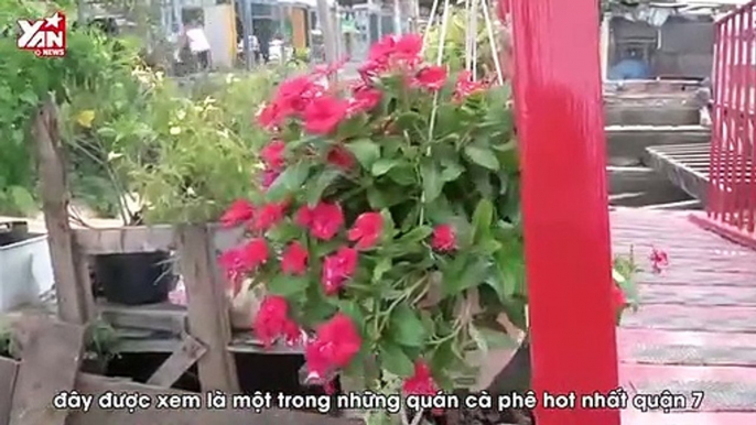 Quán cà phê trên ghe trải nghiệm ngao du sông nước giữa Sài Gòn Xa