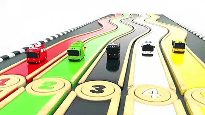 Learn Numbers with Ten Little Buses - Toy cars for KIDS