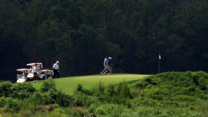 WATCH- President Trump goes golfing at his Virginia club