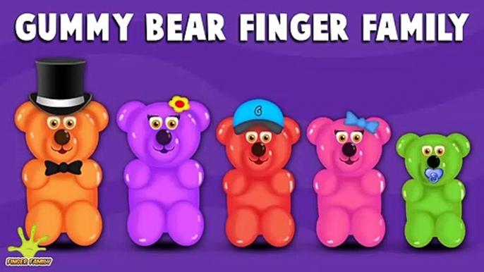 The Finger Family Gummy Bear Family Nursery Rhyme - Gummy Bear Finger Family Songs