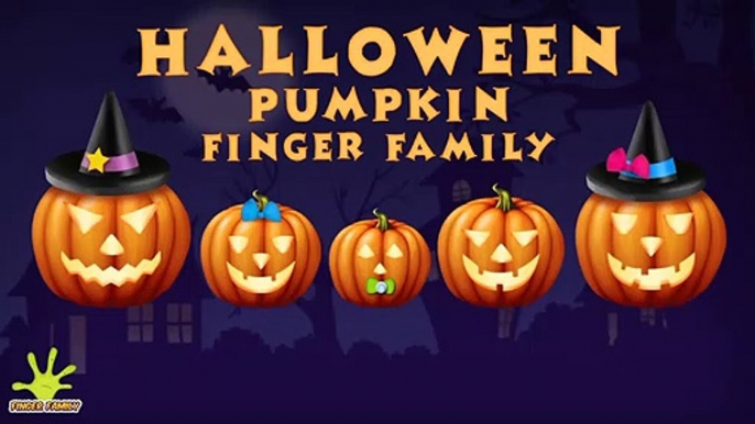 The Finger Family Halloween Pumpkin Family Nursery Rhyme - Halloween Finger Family Songs