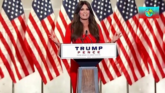 Kimberly Guilfoyle shouts much of her Republican national convention speech