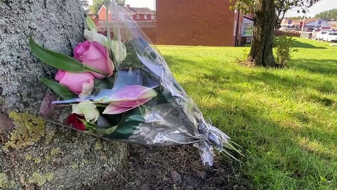 Flowers have been left at the scene of the "utterly tragic" South Shields fatal bus collision