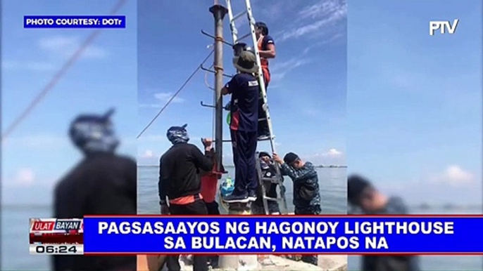 Pagsasaayos ng Hagonoy Lighthouse sa Bulacan, natapos na