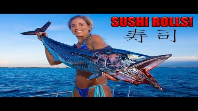 BEST RAW Fish Ever! WAHOO Homemade Sushi Catch Clean Cook