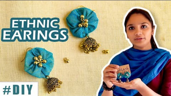 How To Make Classy Ethnic Earrings at Home | DIY | Earring Tutorial | Easy & Simple